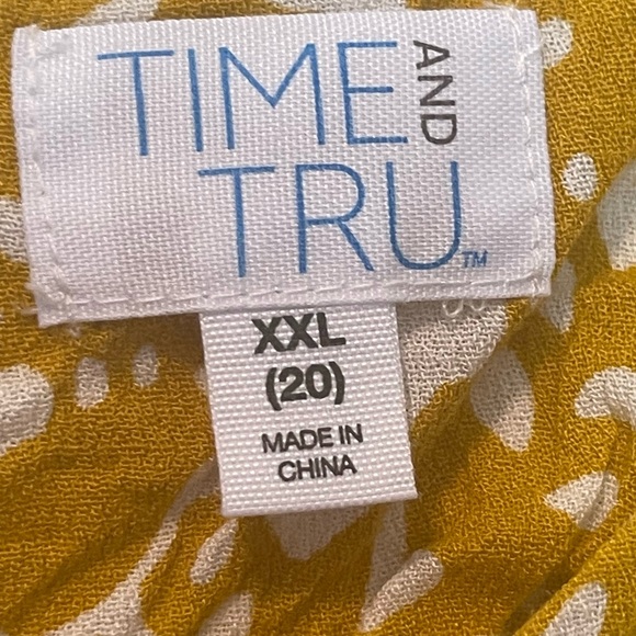 NWOT Time and Tru Women’s Babydoll Top SZ XXL (20) - Picture 6 of 6